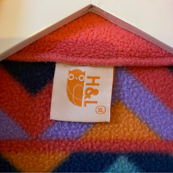 Harper & Lewis Half Zip Pullover Fleece Aztec Pattern - Picture 9 of 9